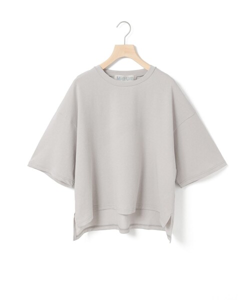 tシャツ MidiUmi ワイドハーフスリーブプルオーバー レディース MidiUmi tシャツ ワイドハーフスリーブプルオーバー レディース