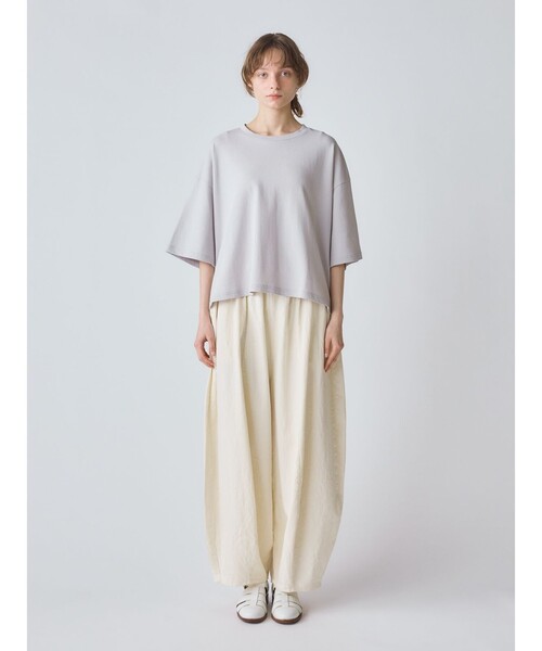 tシャツ MidiUmi ワイドハーフスリーブプルオーバー レディース MidiUmi tシャツ ワイドハーフスリーブプルオーバー レディース