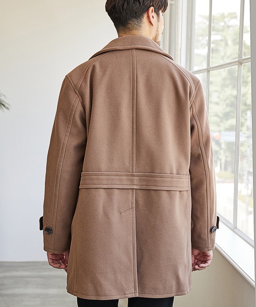 「UNION STATION」 ピーコート S グレイッシュベージュ メンズ_画像2
