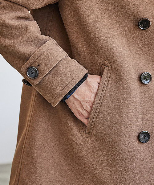 「UNION STATION」 ピーコート S グレイッシュベージュ メンズ_画像4