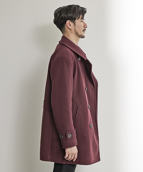 「UNION STATION」 ピーコート S グレイッシュベージュ メンズ_画像8