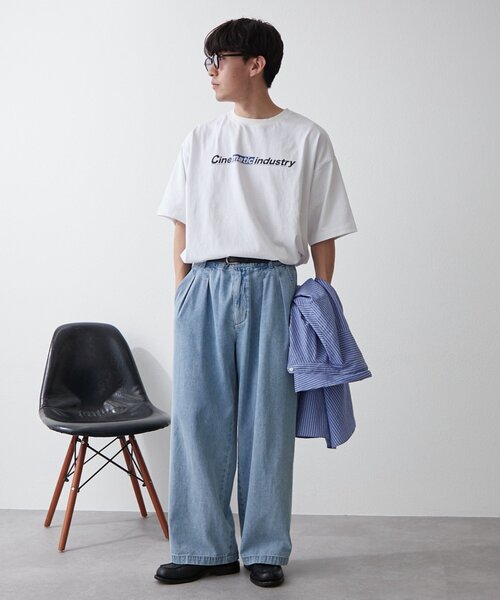 CIAOPANIC TYPY ジーンズ 接触冷感2タックデニムワイド