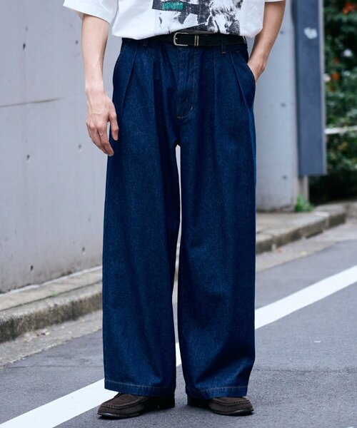 CIAOPANIC TYPY ジーンズ 接触冷感2タックデニムワイド