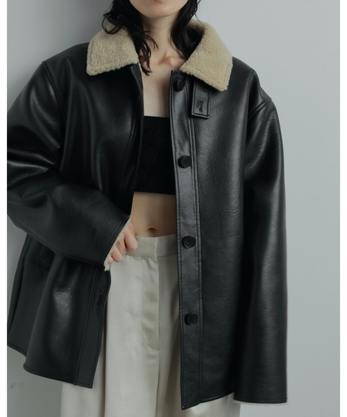 アンヌークレザージャケット　ブラック 楽天市場】【予約】【待望追加】anuke アンヌーク Ecoleather Over