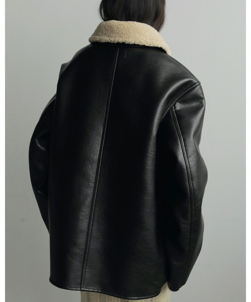 アンヌークレザージャケット　ブラック anuke（アンヌーク） ジャケット テーラードジャケット Ecoleather