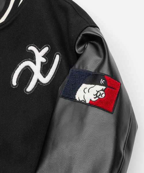 kaoyorinakami スタジャン X-LARGE ベージュ メンズ : ZOZOTOWN Yahoo