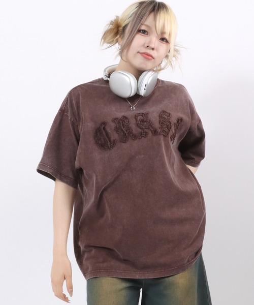 tシャツ グランジTシャツ/ヴィンテージウォッシュ フロントロゴ