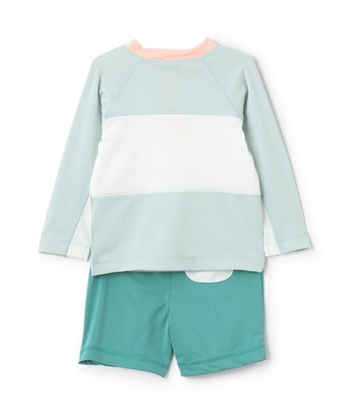petit main 水着 「SWIM」BOYSバイカラーセットアップ水着 キッズ 子供
