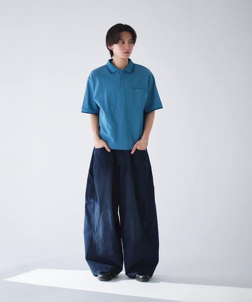 Adoon plain ポロシャツ 半袖 Pocket Piss Name Moss Stitch Polo Adoon plain ポロシャツ 半袖 Pocket Piss Name Moss Stitch Polo
