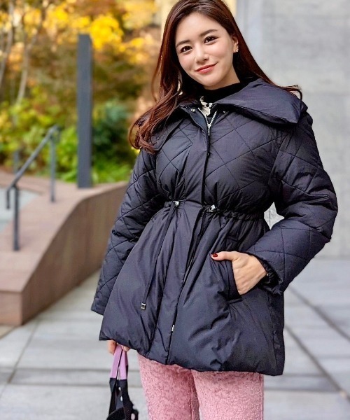 CELFORD セルフォード ベルト付きダウンコート 36サイズ ブラック CELFORD（セルフォード） コート 36 ブラック レディース : ZOZOTOWN