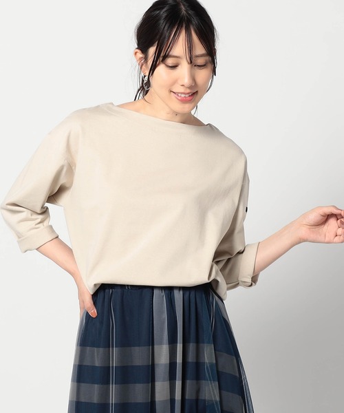 tシャツ 「日本製」デラヴェ長袖Tシャツ　ムジシーズンカラー レディース