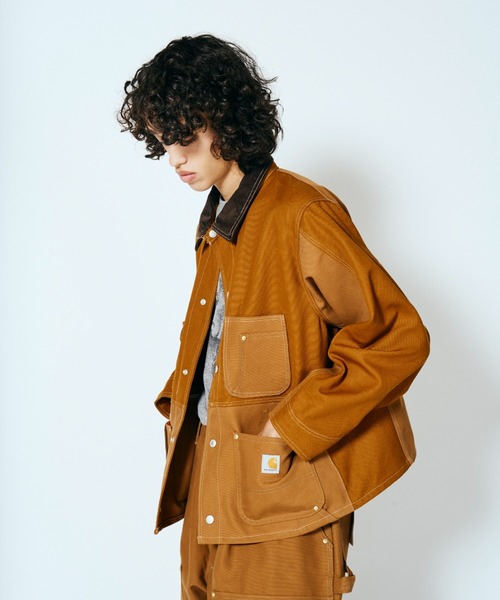 Carhartt ダークグレー カバーオール 中古・古着通販】CarHartt (カーハート) デニムカバーオール