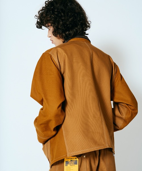 Carhartt ブラウンカバーオール 1990s Carharttブラウンダックカバーオール 裏ブランケット付き