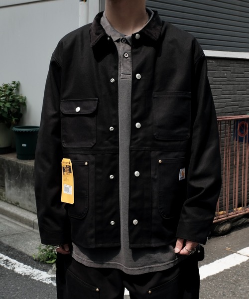 Carhartt ブラック カバーオール L Carhartt(カーハート) / ブラックデニムカバーオール/L/デニム