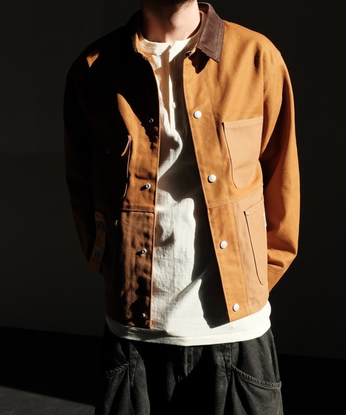 【TOBOMO】Carhartt カバーオール ジャケット Carhartt】 カーハート ブラックデニムカバーオール シャツ