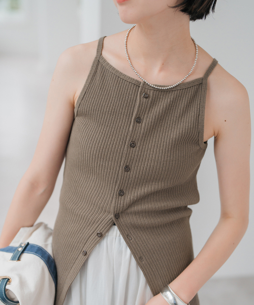 Spick＆Span キャミソール ランダムテレコキャミソール