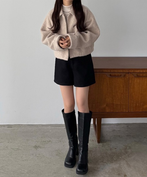 callautia（カラウティア） パンツ メルトンショートパンツ レディース