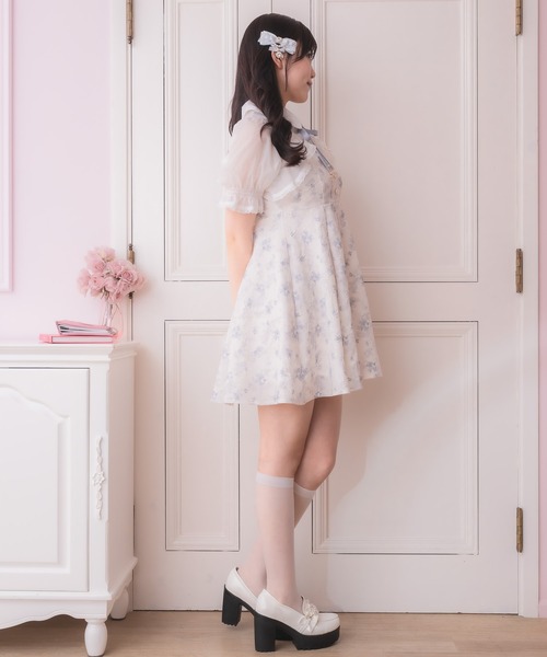 ROJITA ワンピース シアーボレロ風フラワーワンピース