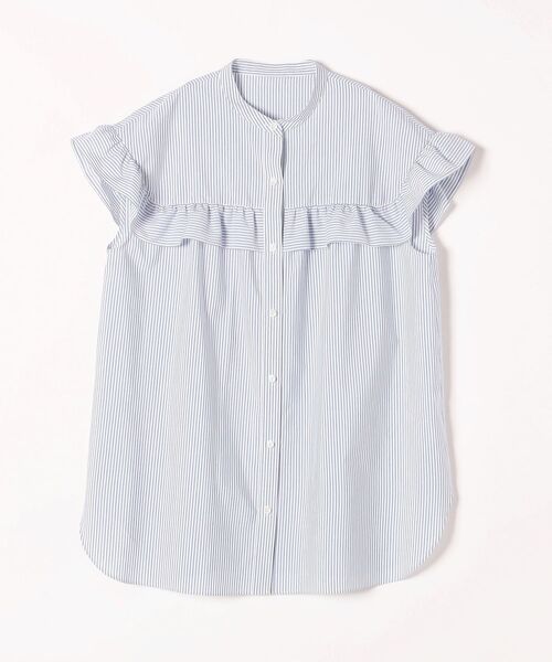 SHIPS any 「SHIPS any」 半袖ブラウス ONE SIZE ブルー