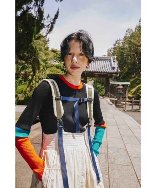 OMMO（オーエムエムオー） ニット セーター POINT BORDER BLOCKING KT