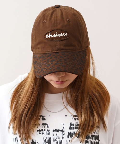 キャップ 帽子 レオパード バイザー ヴィンテージ カーブキャップ