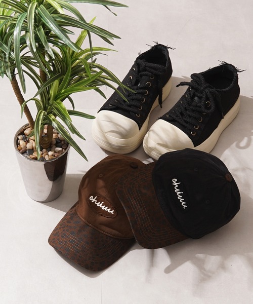 キャップ 帽子 レオパード バイザー ヴィンテージ カーブキャップ