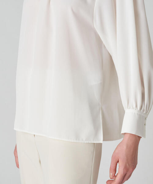 【美品】Ballsey ブラウス 36号 Ballsey 「BALLSEY」 長袖ブラウス 36 ホワイト レディース