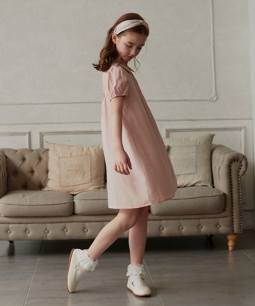 DRESCCO（ドレスコ） ワンピース ラウンドネックベビーピンク半袖