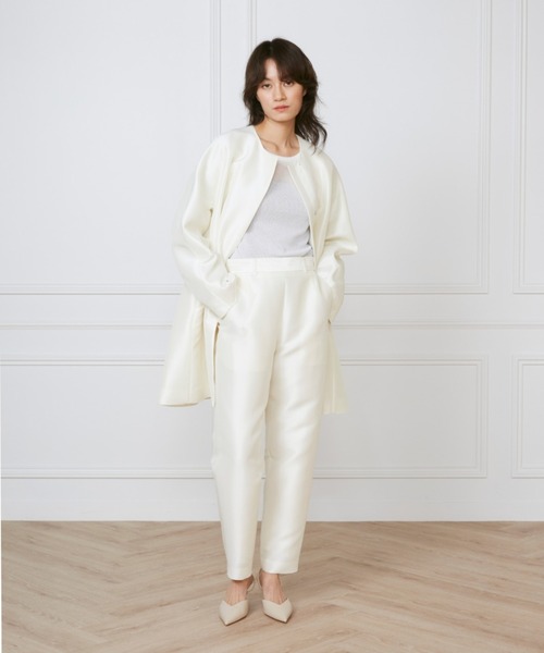 イネド INED ジャガード パンツ ストレートパンツ INED パンツ ジャガードパンツ「la veille by SUPERIOR CLOSET