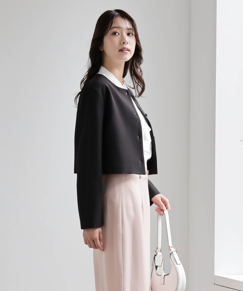 DRESS+（ドレスプラス） カーディガン 喪服にも使えるノーカラー