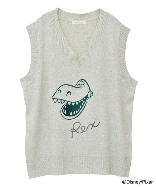 Disney（ディズニー） ベスト ジレ TOY STORY / 刺繍Vネックニット