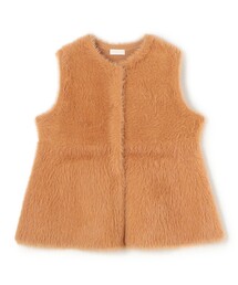 Ballsey ベスト ジレ フェザーヤーン ペプラムベスト レディース