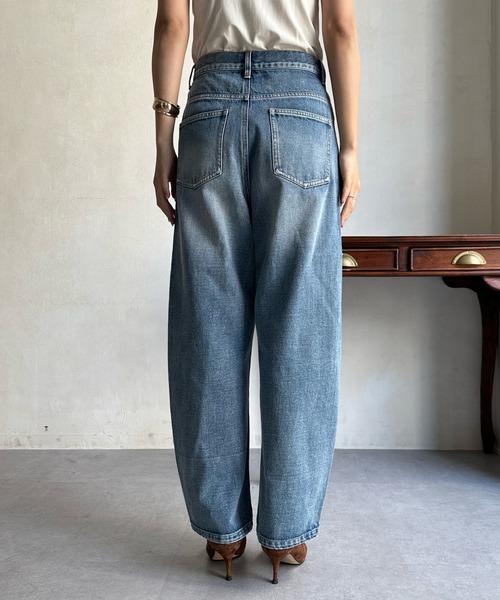 「DouDou」 デニムパンツ 36 スカイブルー レディース_画像4