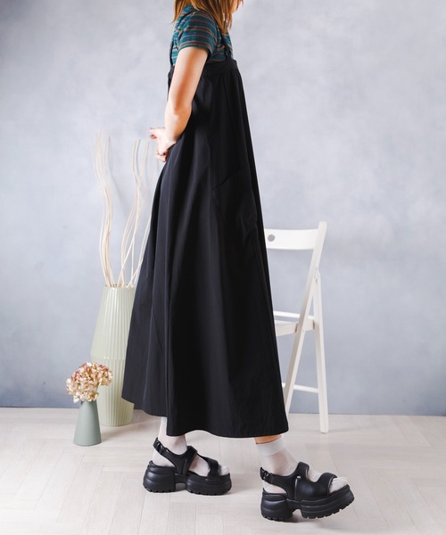 「attagirl」 ヒールサンダル LL ブラック レディース_画像7