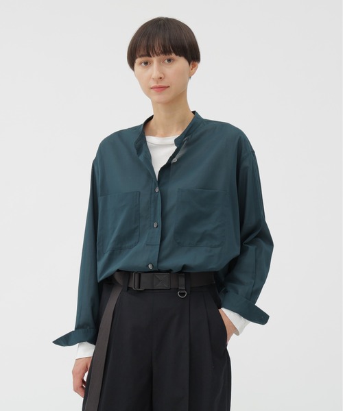 マーガレットハウエル　ブラウス MARGARET HOWELL ブラウス シャツ COTTON VOILE レディース