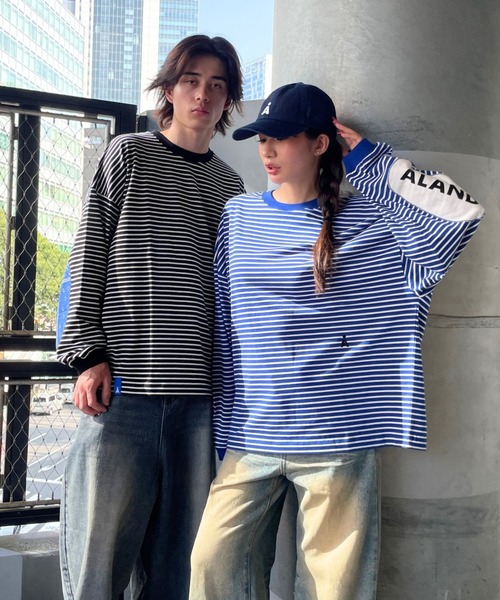ALAND tシャツ 「UNISEX」ALAND／ボーダーロンT レディース メンズ