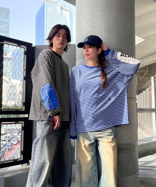 ALAND tシャツ 「UNISEX」ALAND／ボーダーロンT レディース メンズ