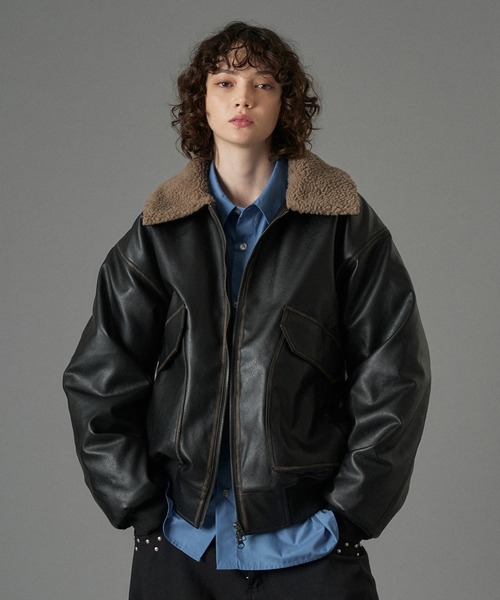 ONCILY（オンシェリー） ブルゾン アウター BOA ARTIFICIAL FLIGHT