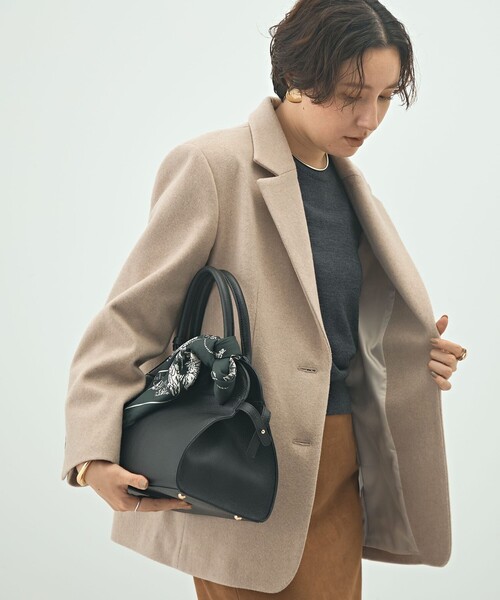 今期　ショートビーバーテーラードジャケット グレー　36 NOLLEY'S Sophi（ノーリーズソフィー） ジャケット テーラード