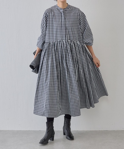 BEARDSLEY（ビアズリー） 長袖ワンピース 1 ネイビー レディース