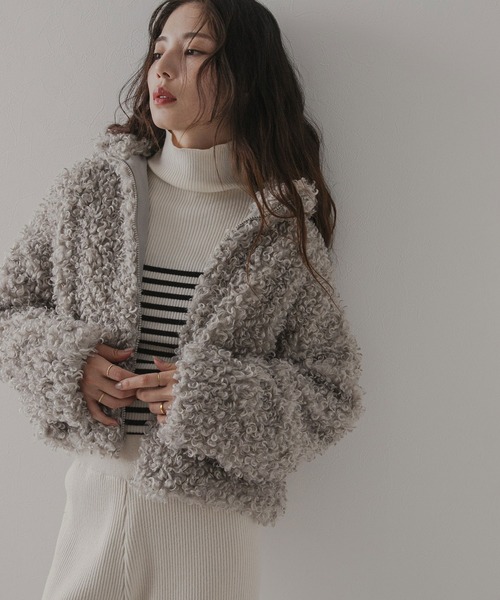 rectangle（レクタングル） コート アウター プードルファーショート