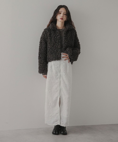 rectangle（レクタングル） コート アウター プードルファーショート