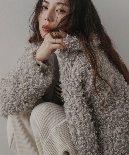 rectangle（レクタングル） コート アウター プードルファーショート