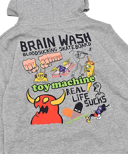 TOY MACHINE（トイマシーン） パーカー BRAIN WASH Paka キッズ