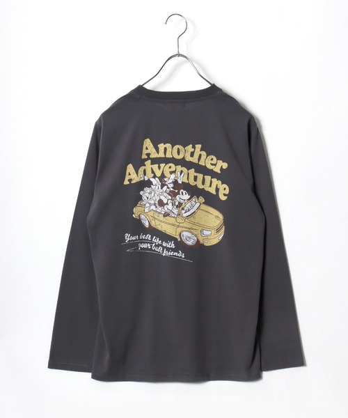 Disney（ディズニー） tシャツ キャラクタープリントロンT/長袖Tシャツ