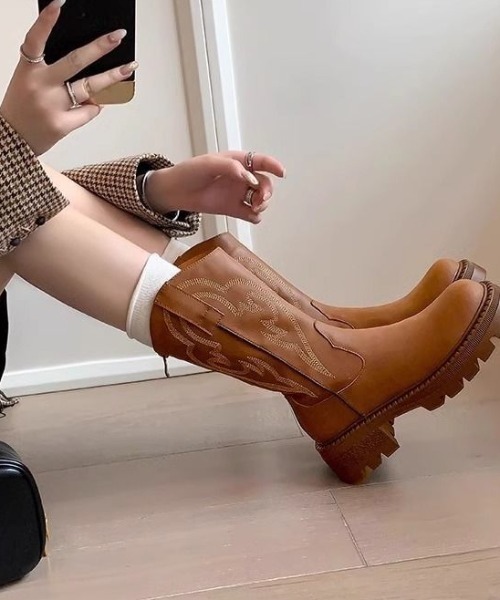 ブーツ ウエスタンブーツ レディース : ZOZOTOWN Yahoo!店 - 通販