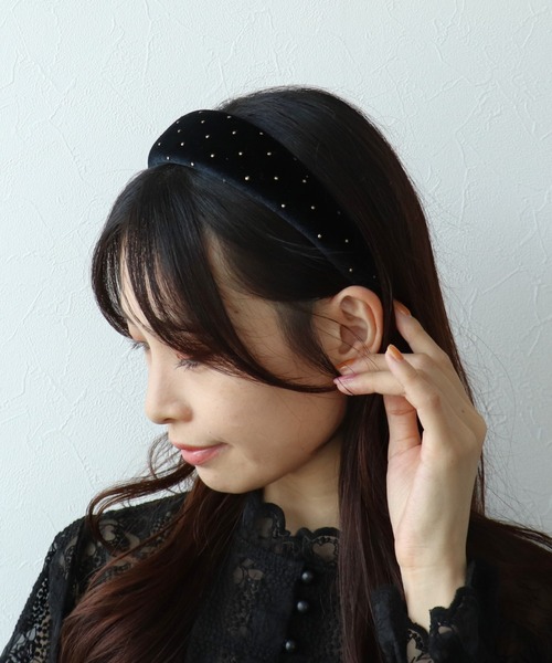 Three Four Time（スリーフォータイム） カチューシャ ベロアドット