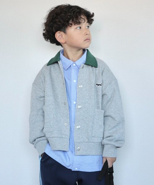 PENNEYS（ペニーズ） カーディガン 「KIDS」「FOX×TYPY」配色襟付き