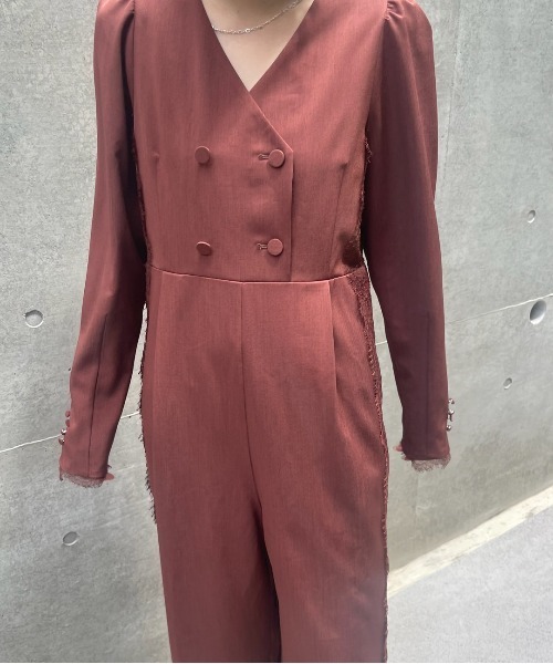 Ameri（アメリ） パンツドレス UND TAKE ON LACE ROMPERS : ZOZOTOWN