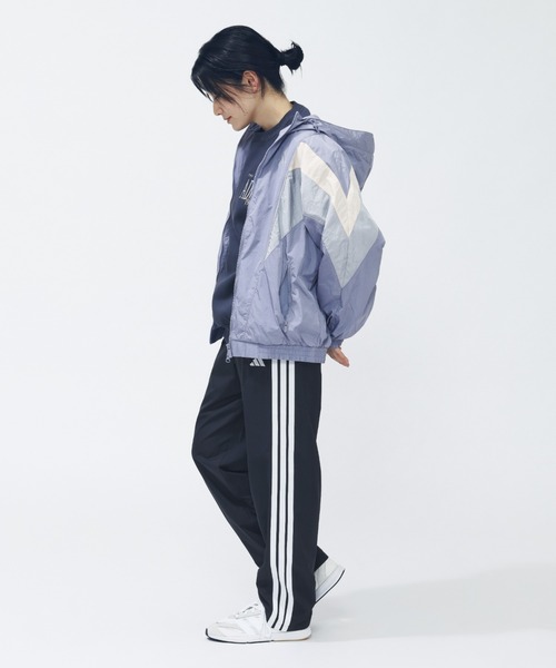 adidasアディダス ウインドブレーカーパンツ ナイロンパンツ 3ストライプ adidas（アディダス） パンツ スリーストライプス ルーズフィット